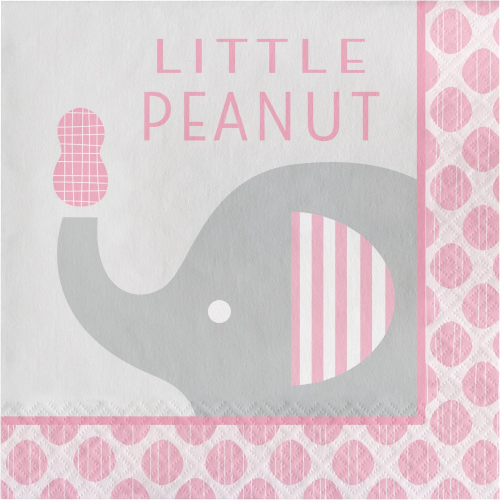 Little Peanut Lunch Napkins - Pink