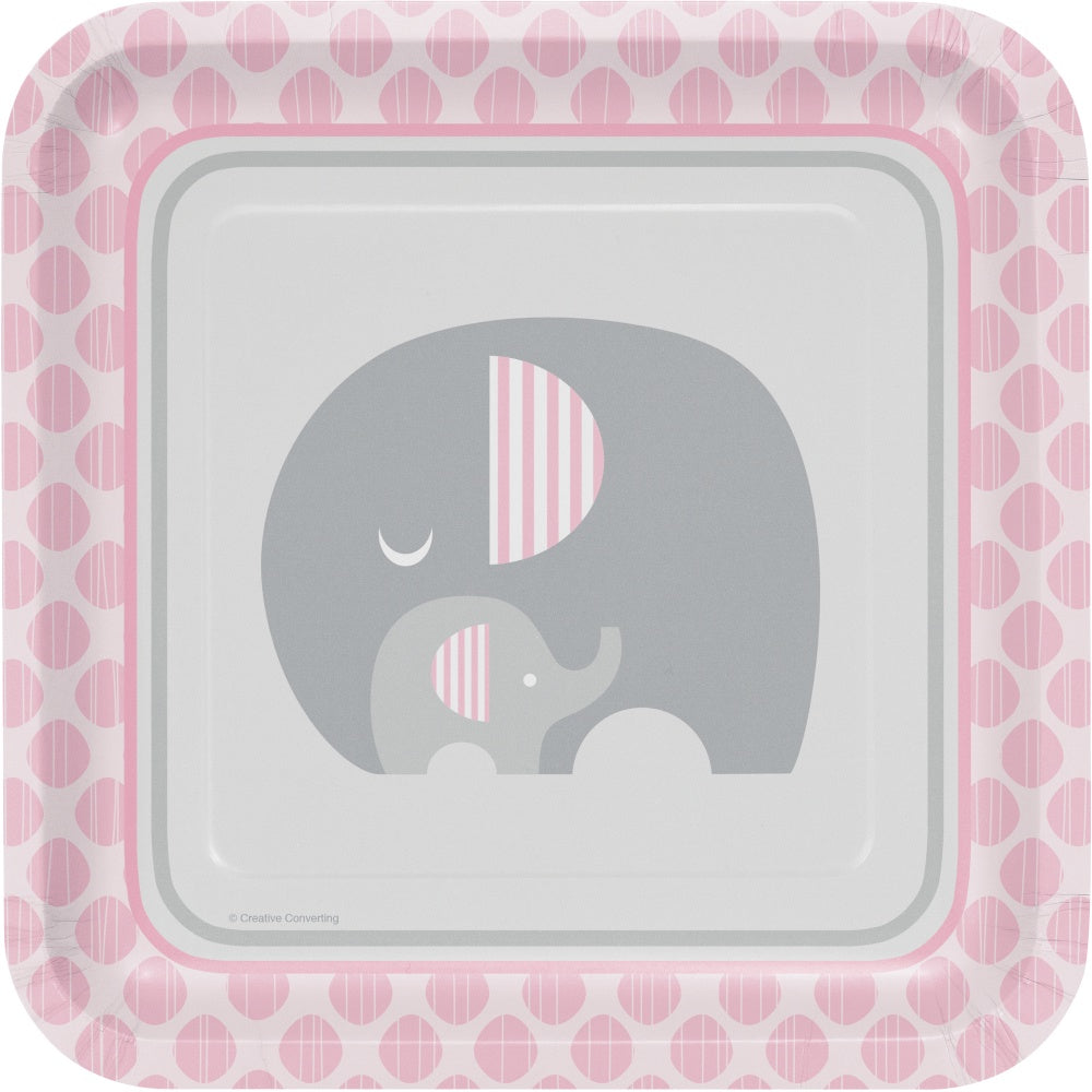 Little Peanut 9 Oz Plates - Pink