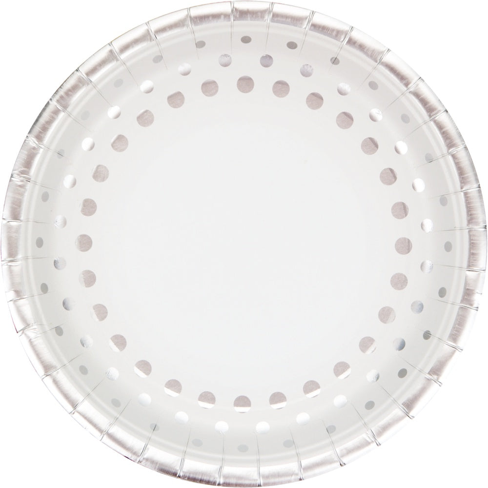 Sprarkle Shine Silver 9In Plates