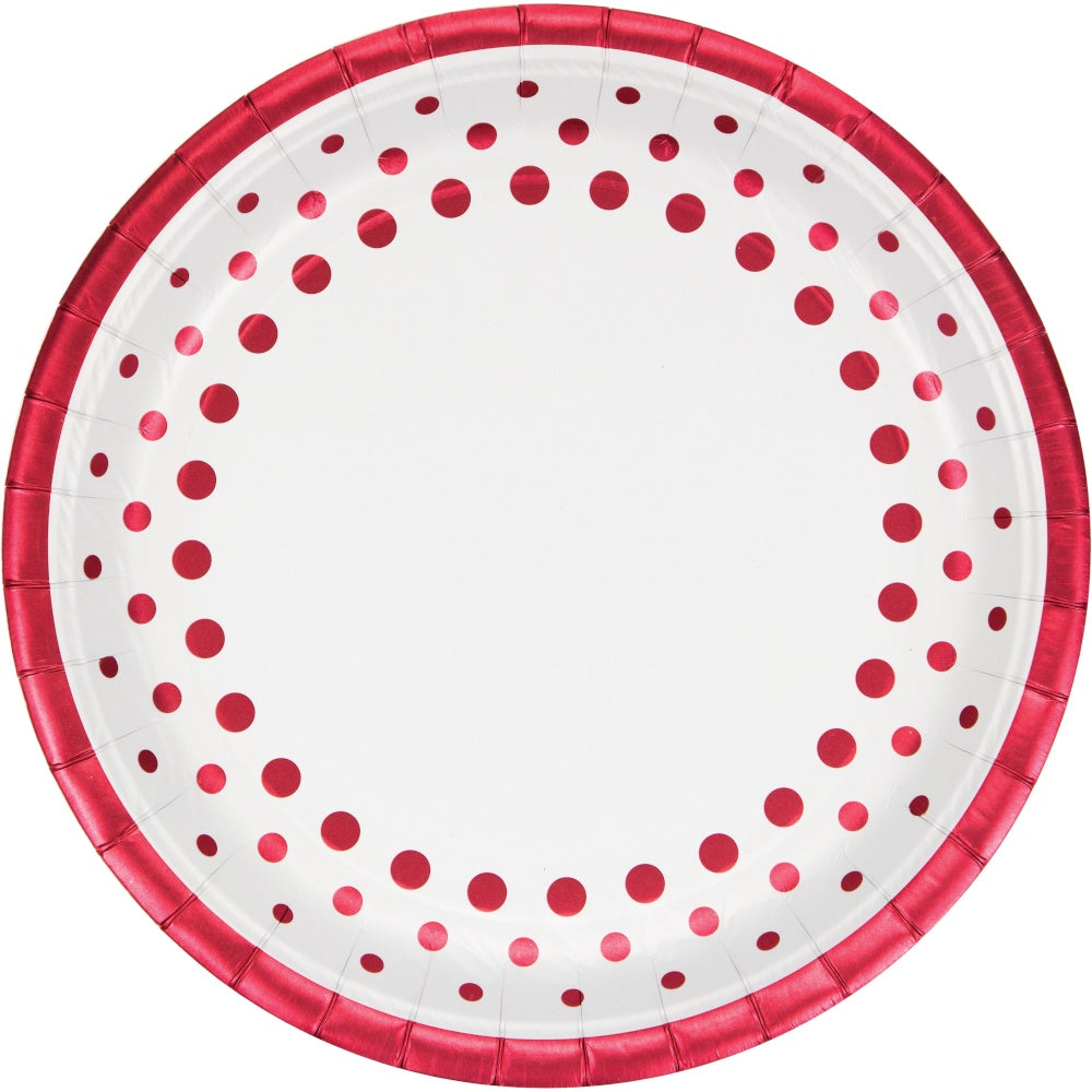 Sparkle & Shine Ruby 9In Plates