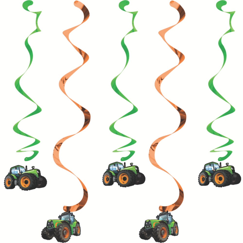 Tractor Time Dizzy Danglers - 5Pk