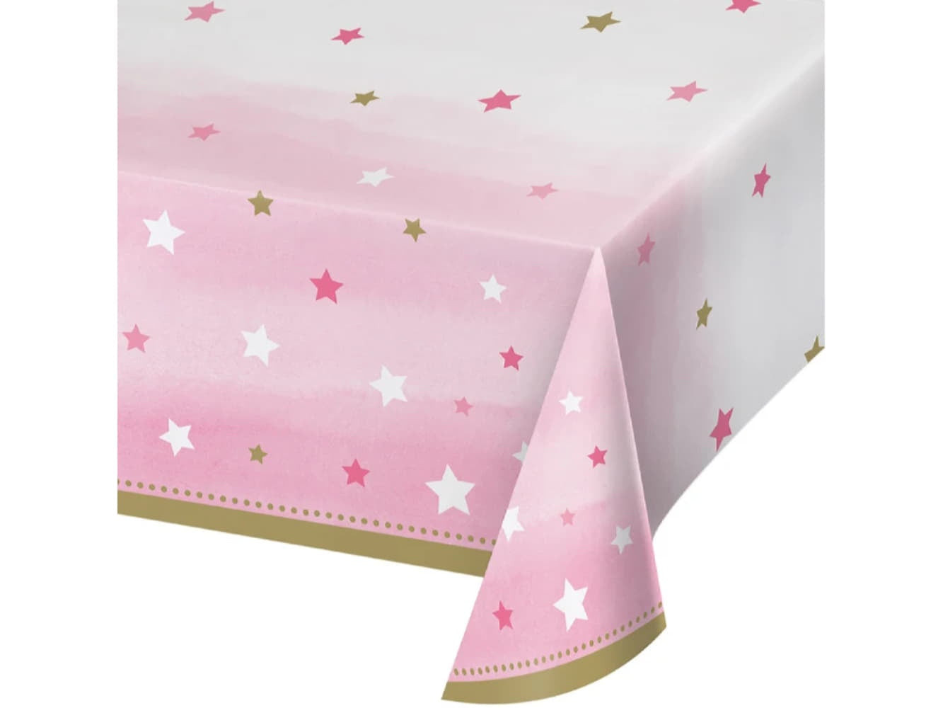 One Little Star Table Cover-Pink