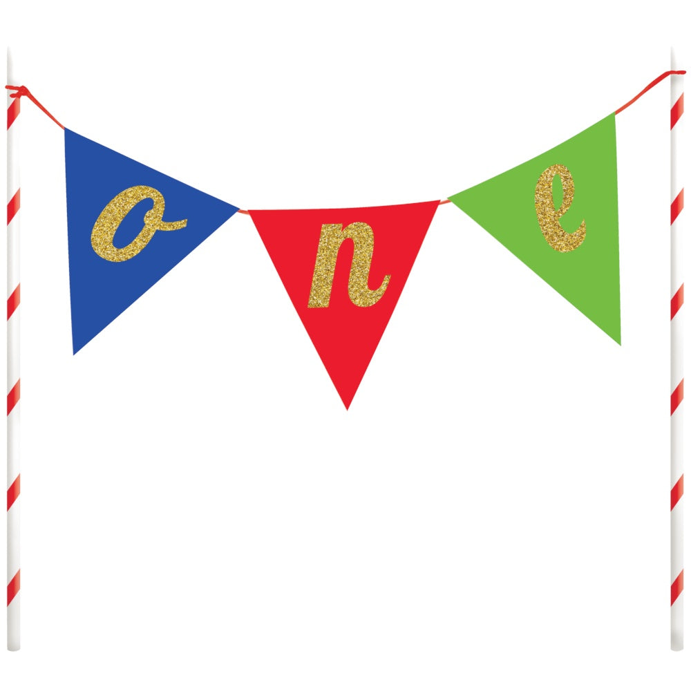Cake Topper Banner Multi - Color One