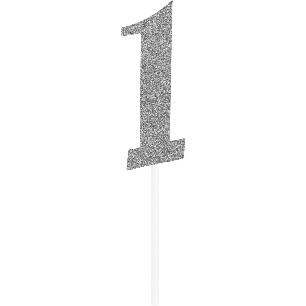 Silver Cake Topper-#1