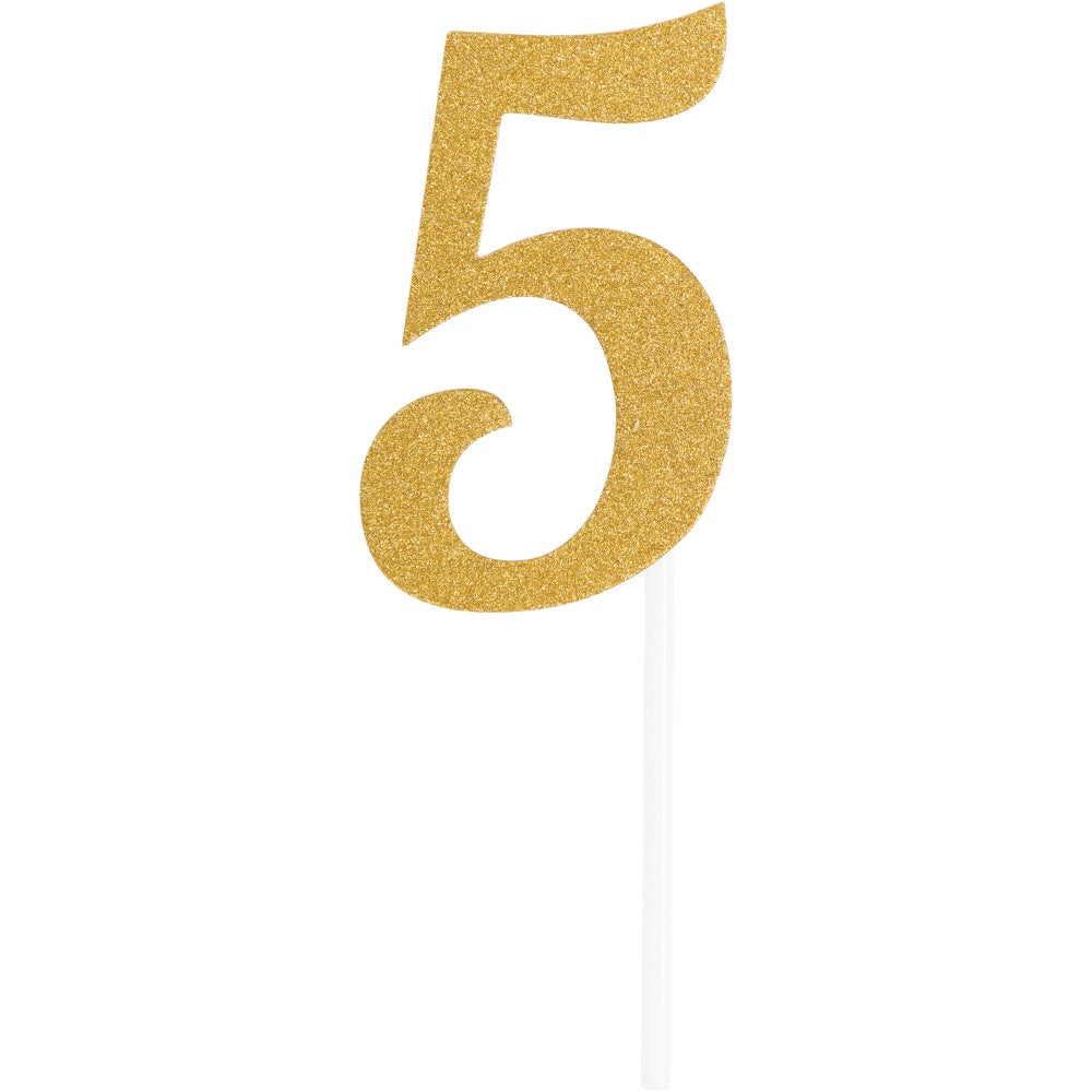 Gold Glitter Cake Topper-#5