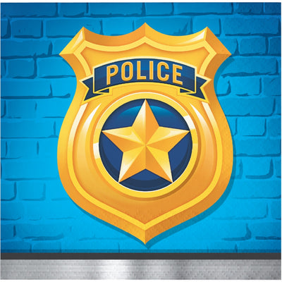 Police Party Beverage Napkin/Disc