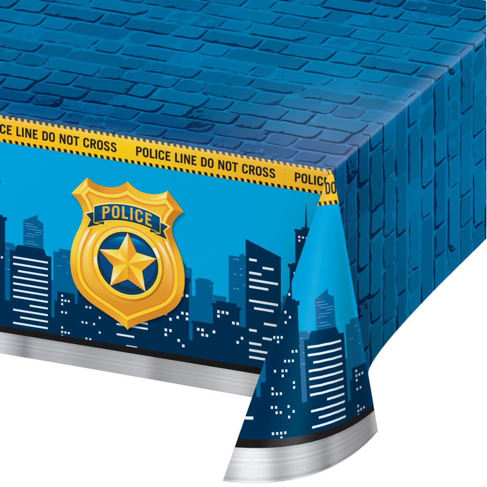 Police Party Plastic Tablecover