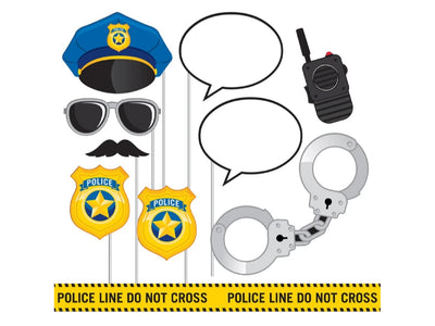 Police Party Photo Props-10Pcs