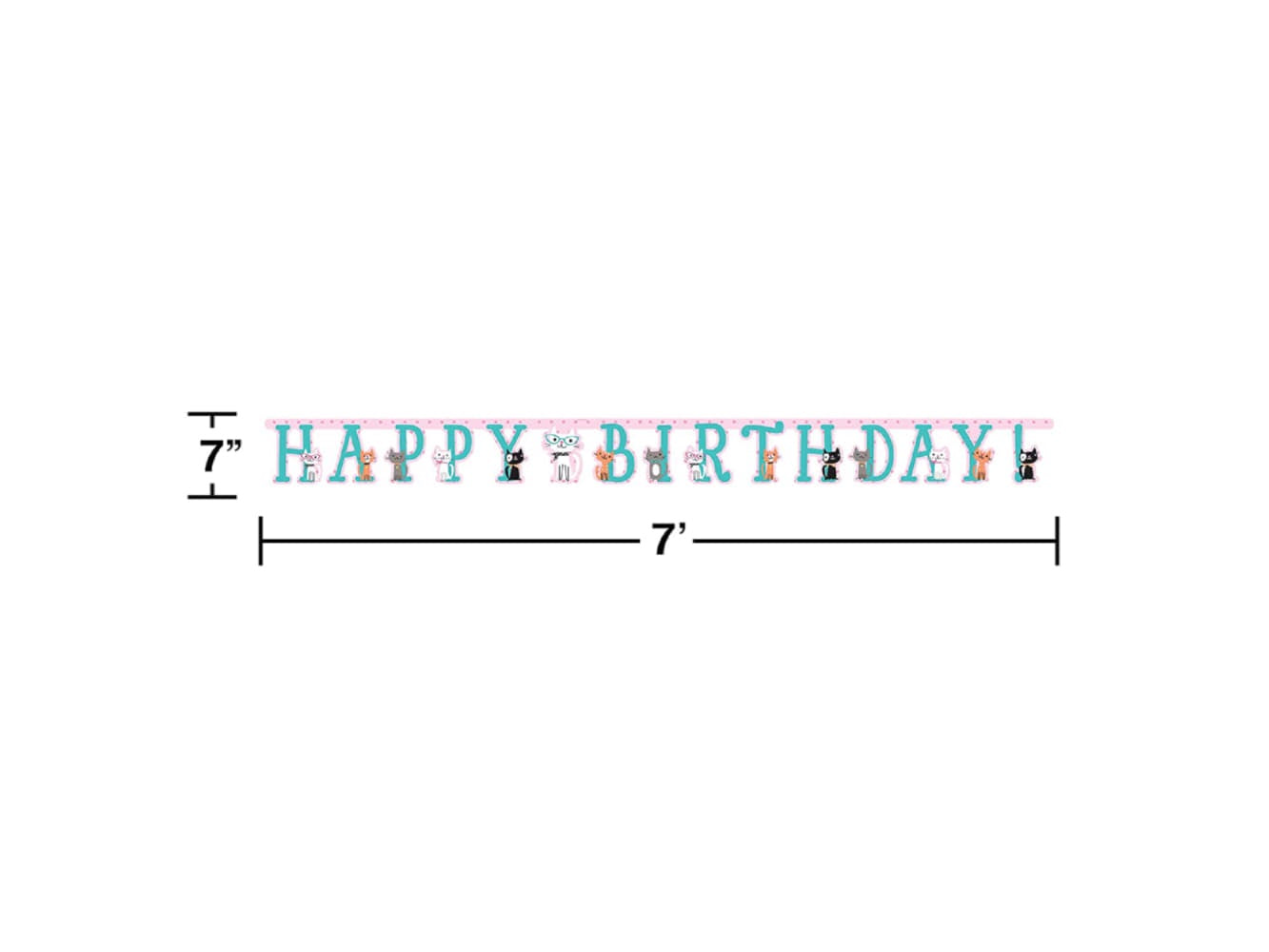 Purr-Fect Party Jointed Banner
