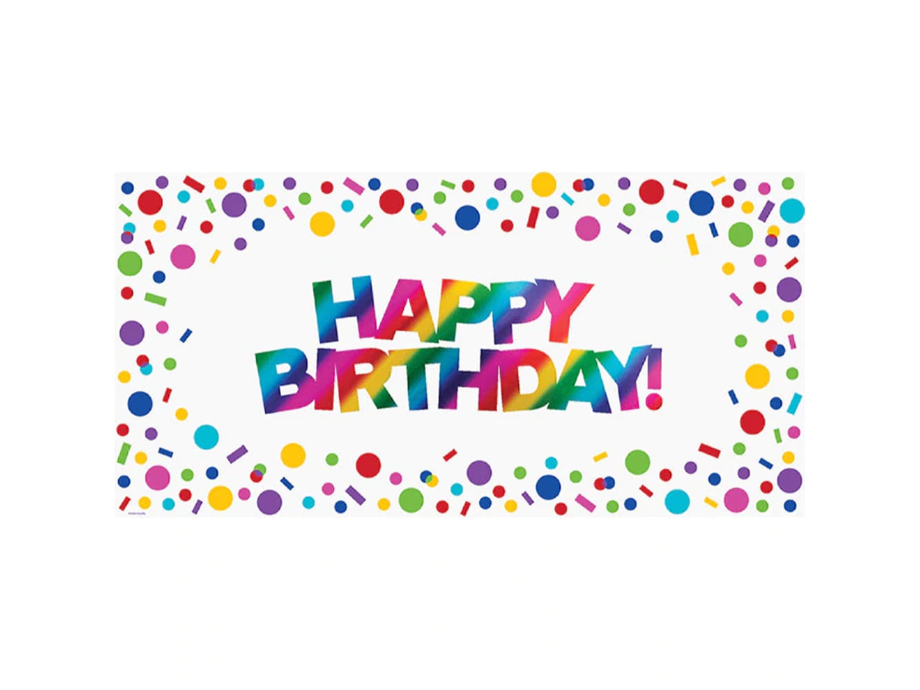 Rainbow Foil Giant Party Banner