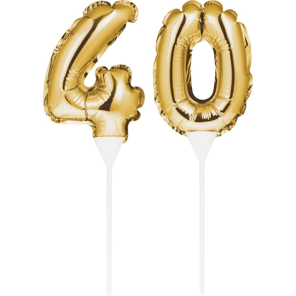 Bln Cake Topper 12/2Ct 40 Gold