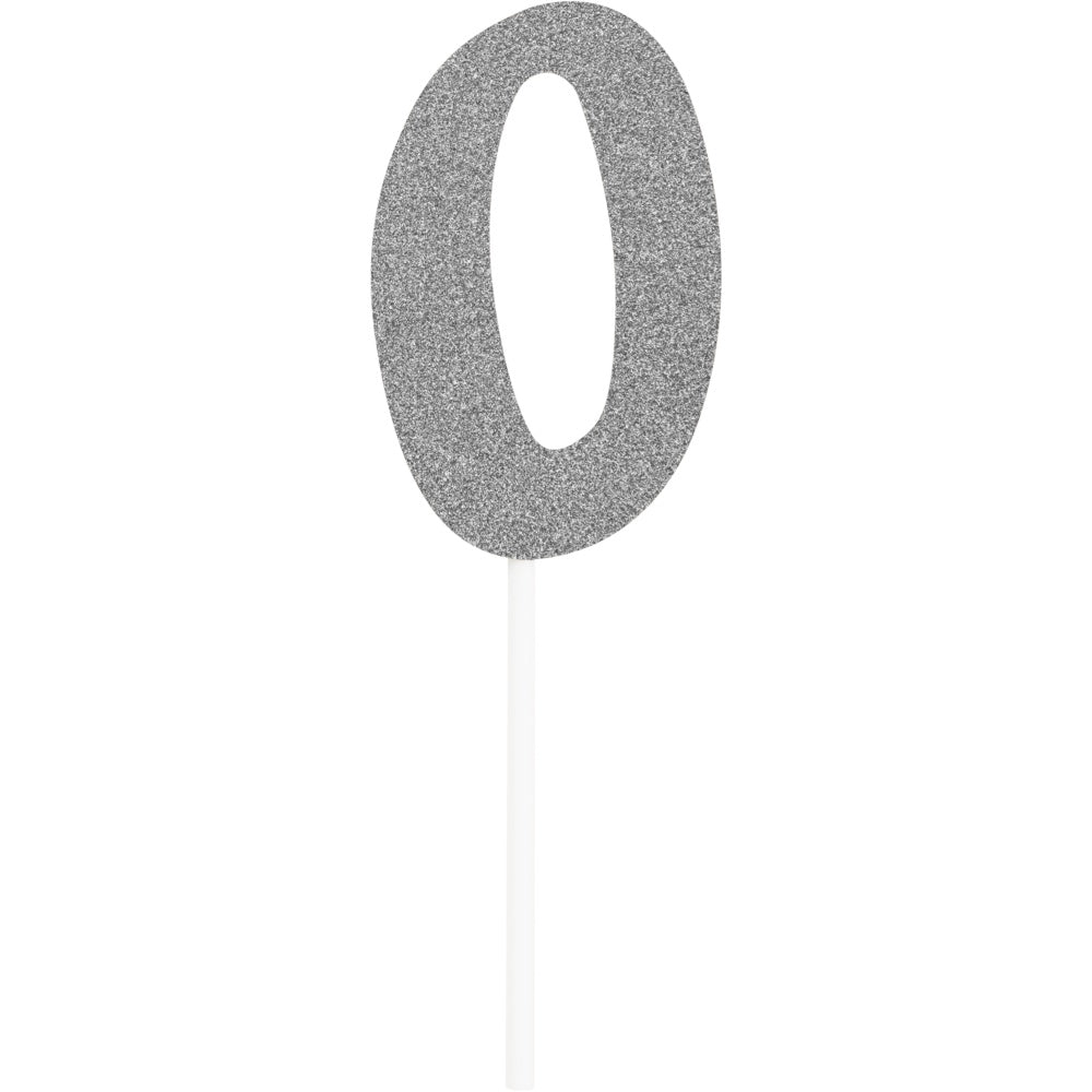 Silver Cake Topper - #0