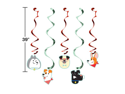 Dog Party Dizzy Danglers-5Ct
