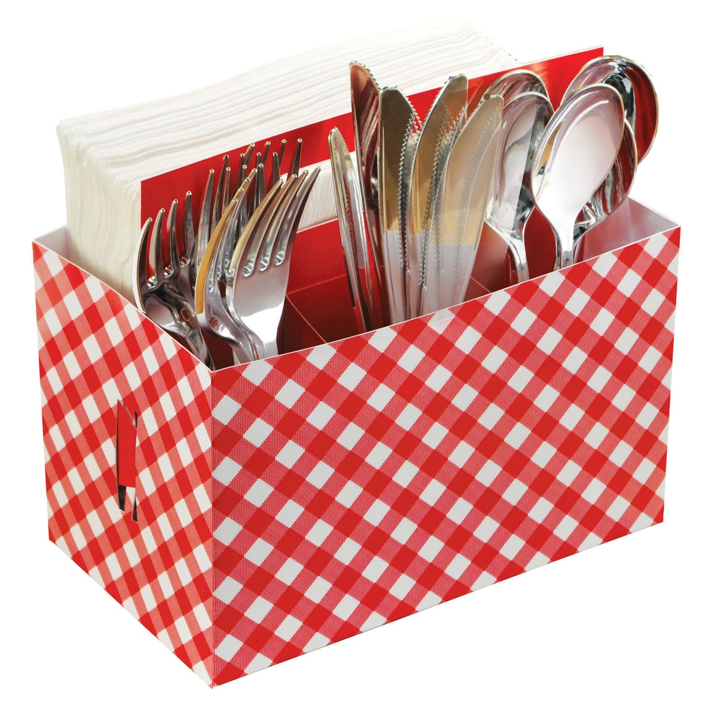 Bbq Cardboard Utensil Caddy-7"H X 7 1/2"W X 4 1/2"D