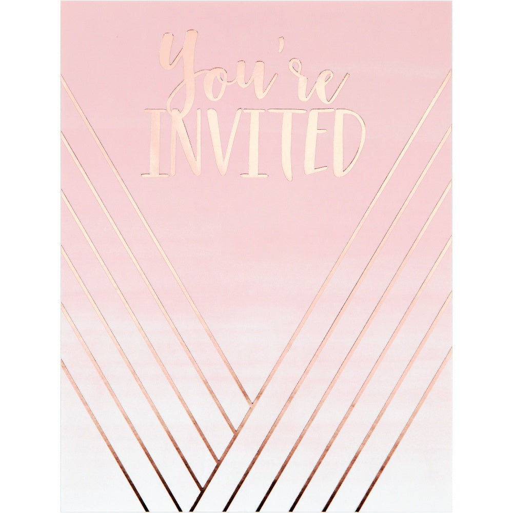 Rose Invitations - 8Pk