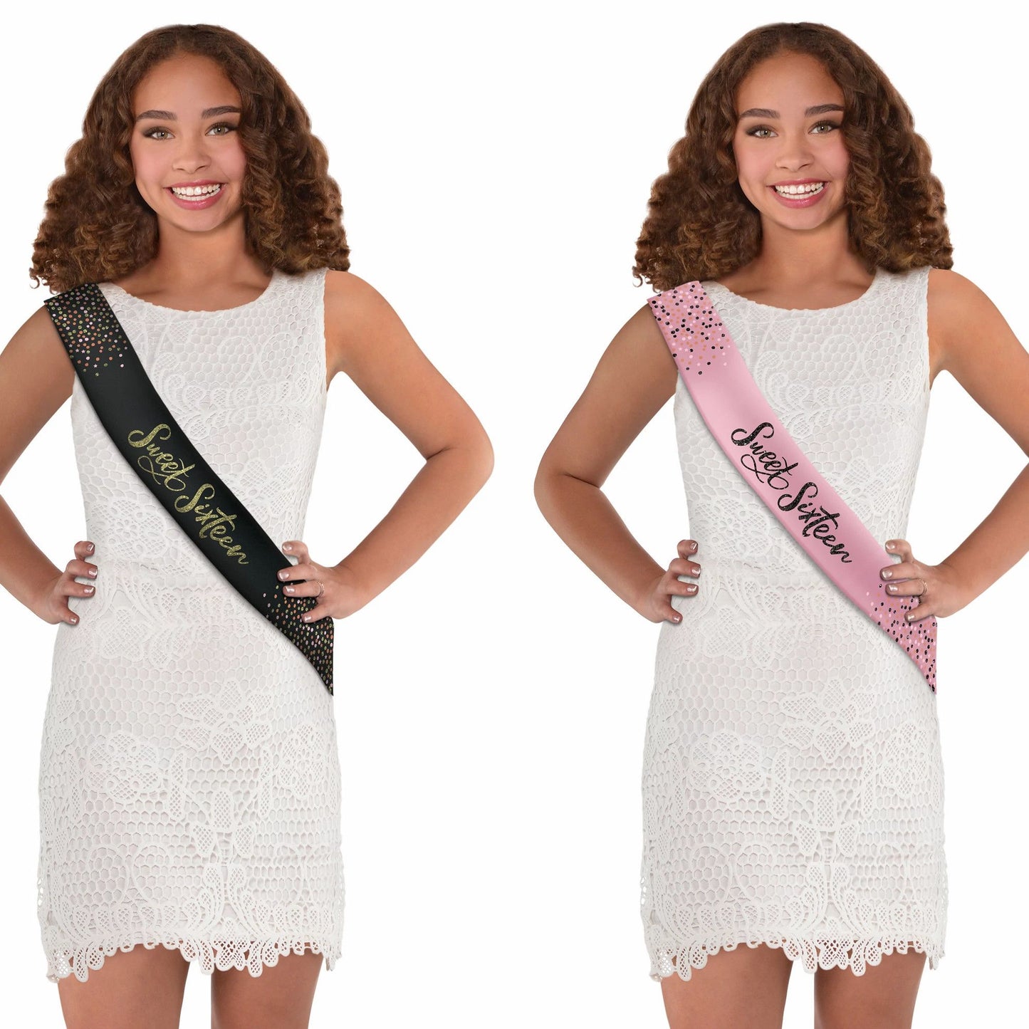 Reversible Sweet 16 Sash