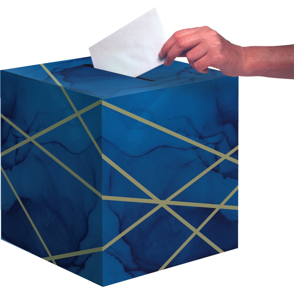 Navy Gold Card Box