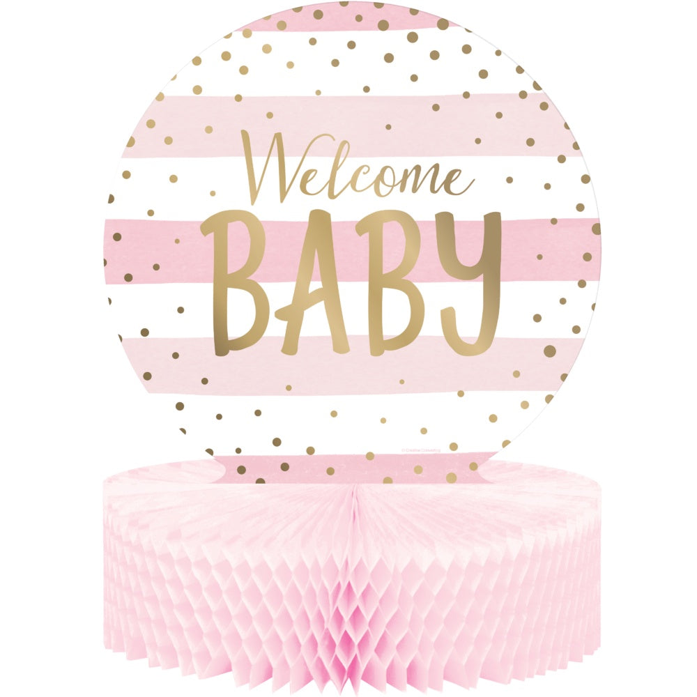 Welcome Baby Centerpiece-Pink