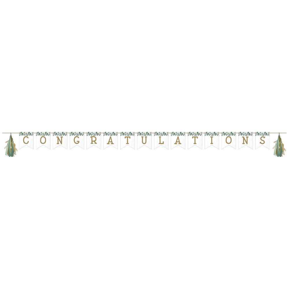 Eucalyptus Greens Ribbon Banner
