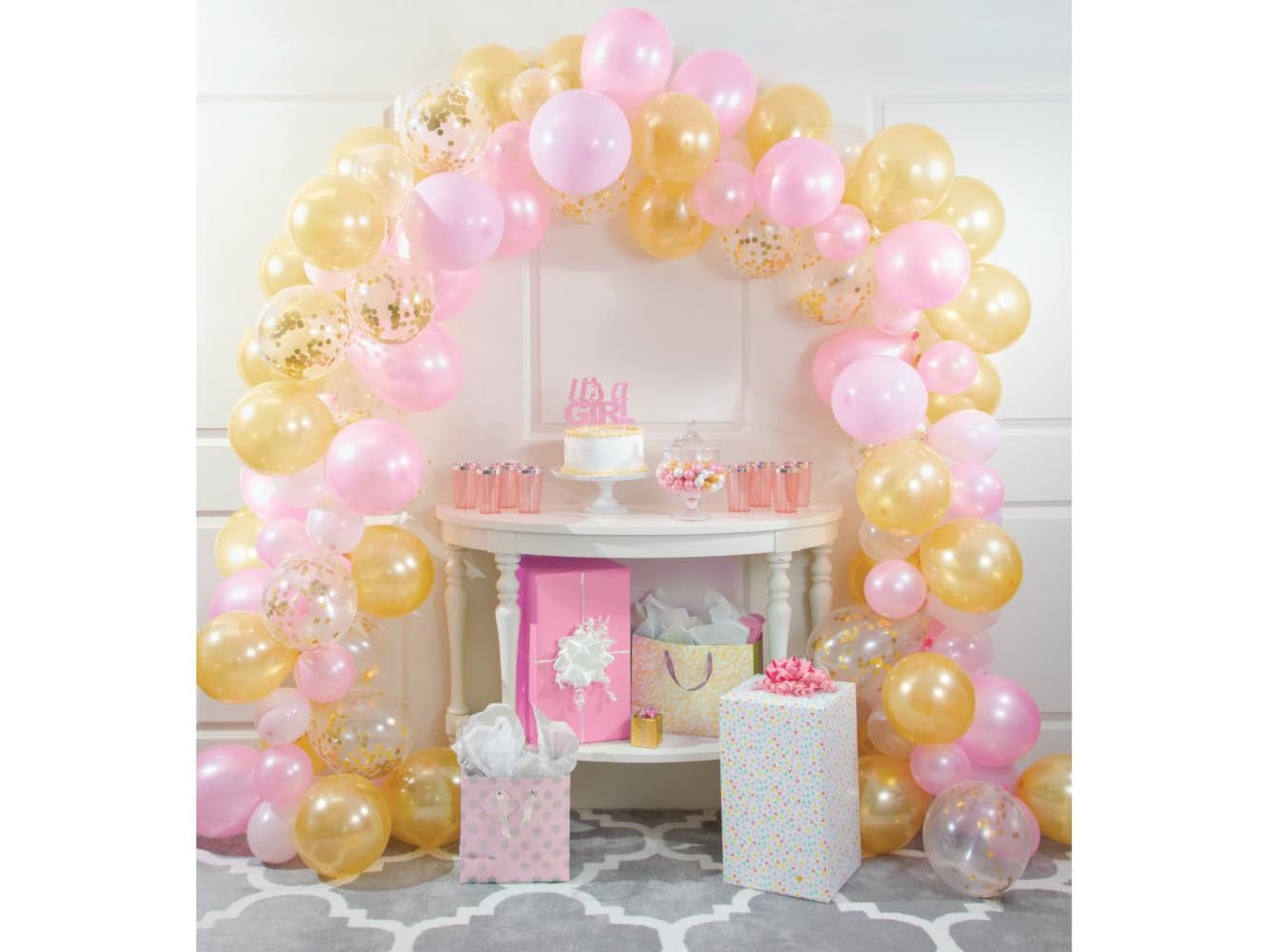 Balloon Garland Kit-Pink & Gold