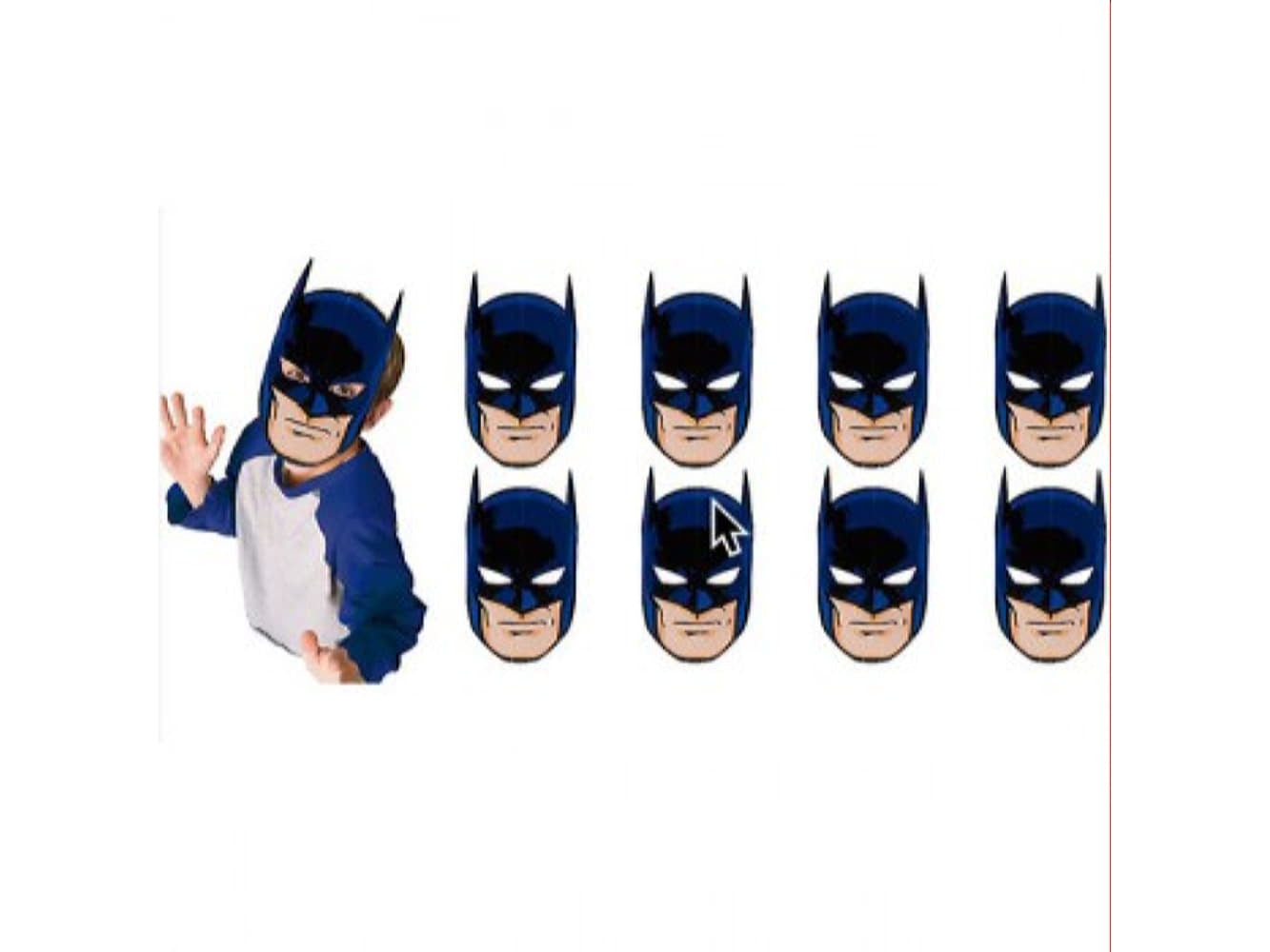 Batman Paper Masks-8Pcs