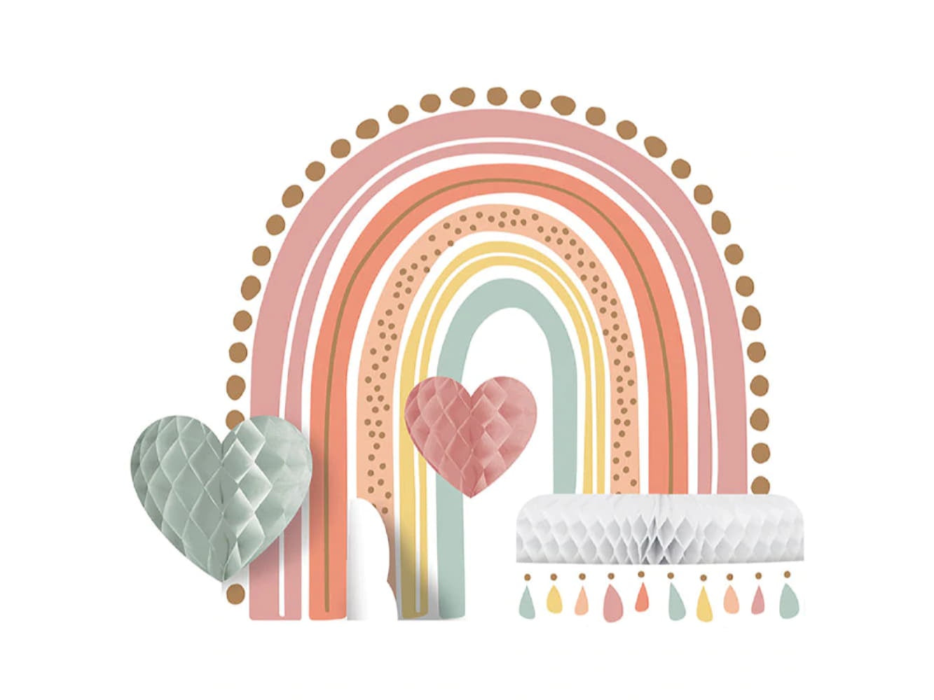 Boho Rainbow Centerpiece