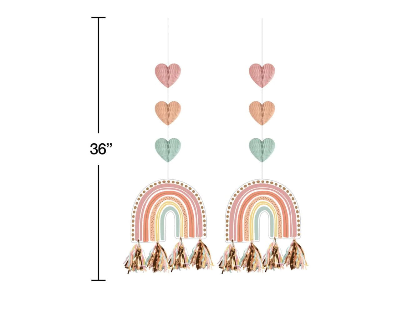 Boho Rainbow Hanging Cutouts