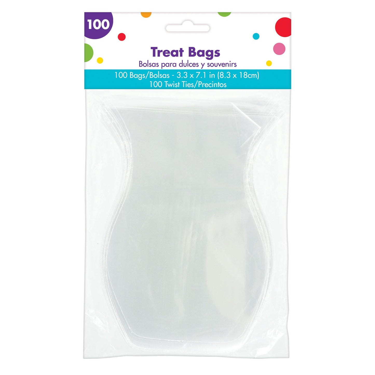 Shaped Cello Treat Bags - Clear