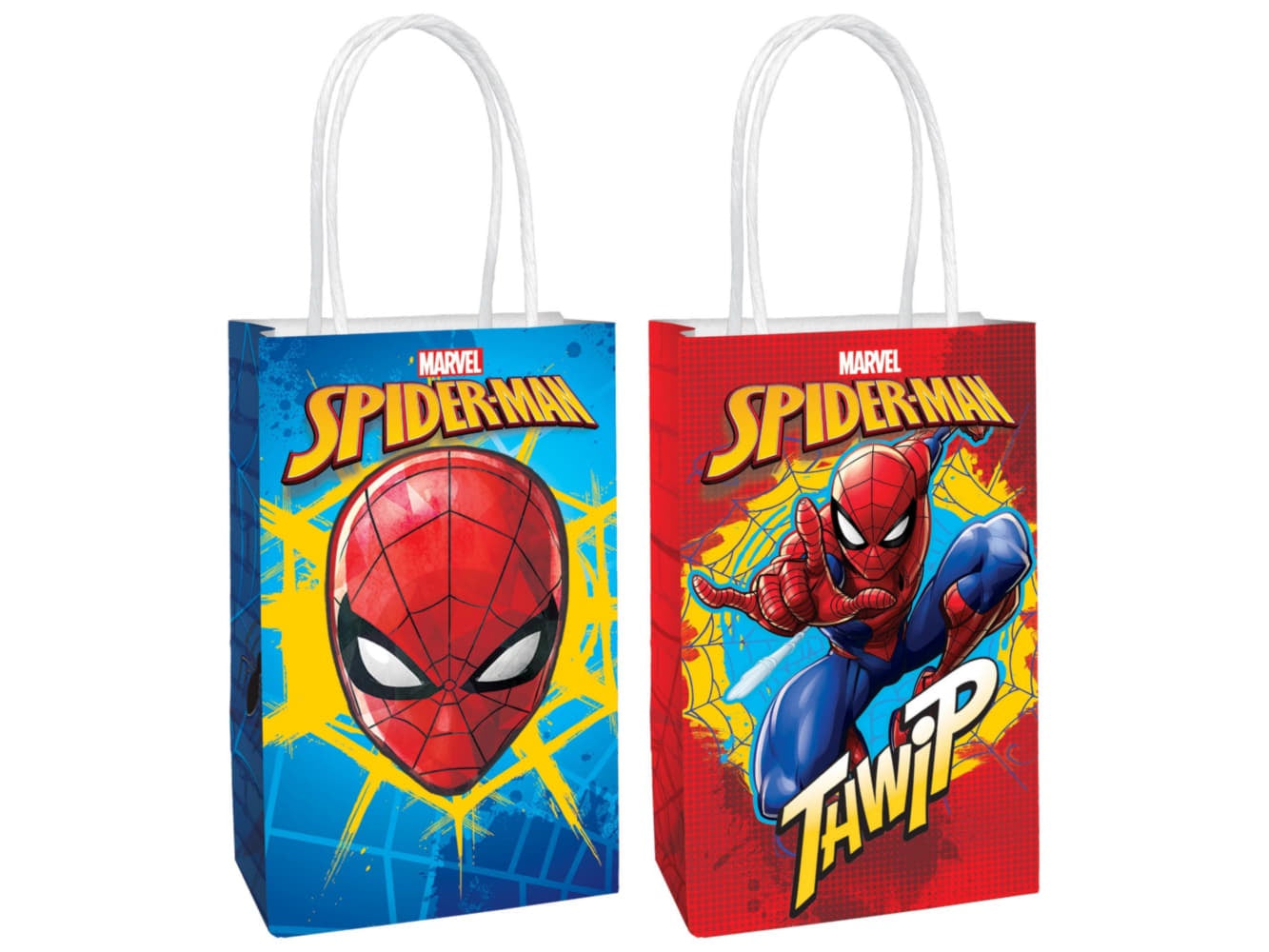Spider-Man Webbed Wonder Printed Paper Kraft Bag, 8/Pk