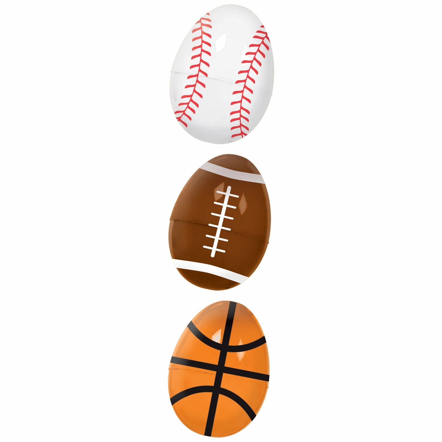 Sports Ball Easter Eggs - 6Ct