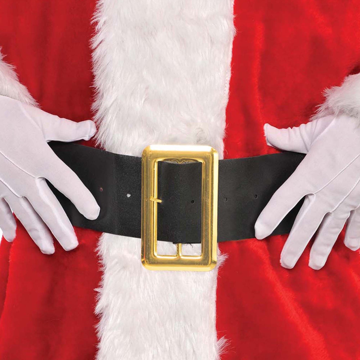White Cotton Santa Gloves Dsc