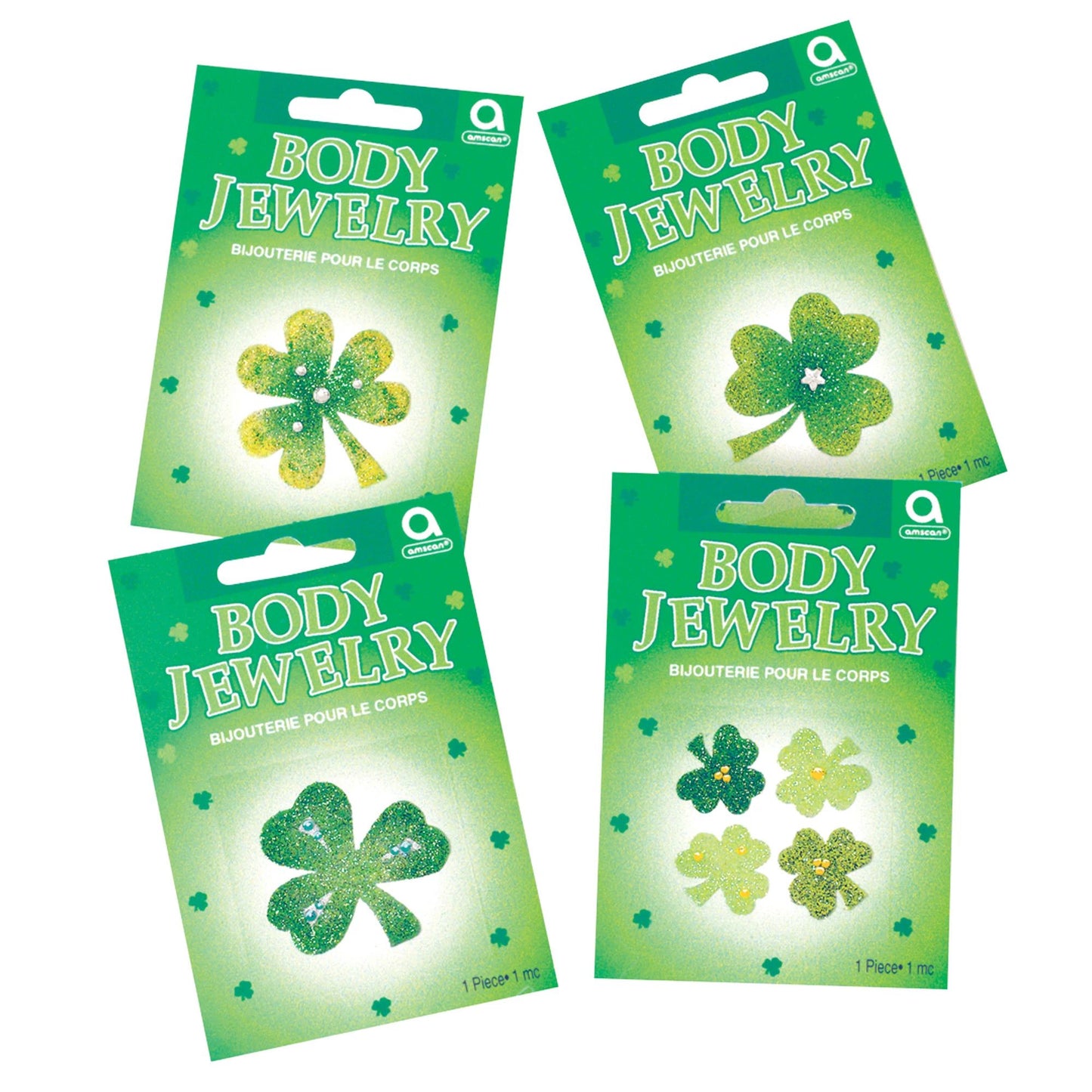 St. Patrick'S Glitter Body Jewelry Assortment