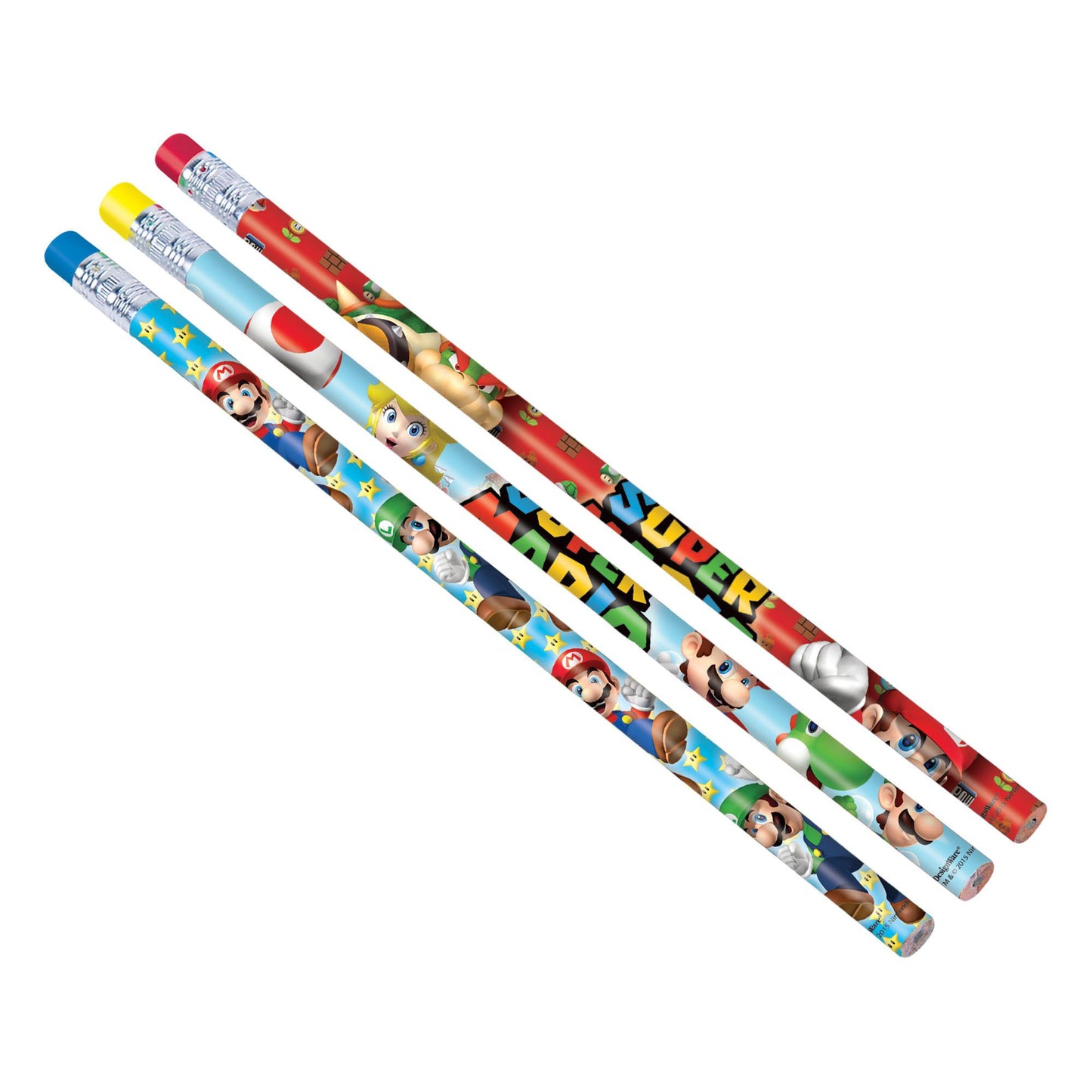 Super Mario Pencils - 12Pcs