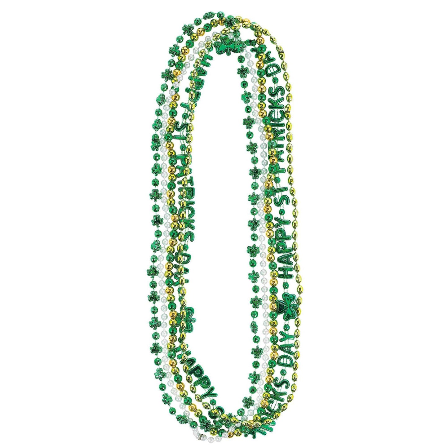 St. Patrick'S Bead Necklaces Multipack - 5Ct