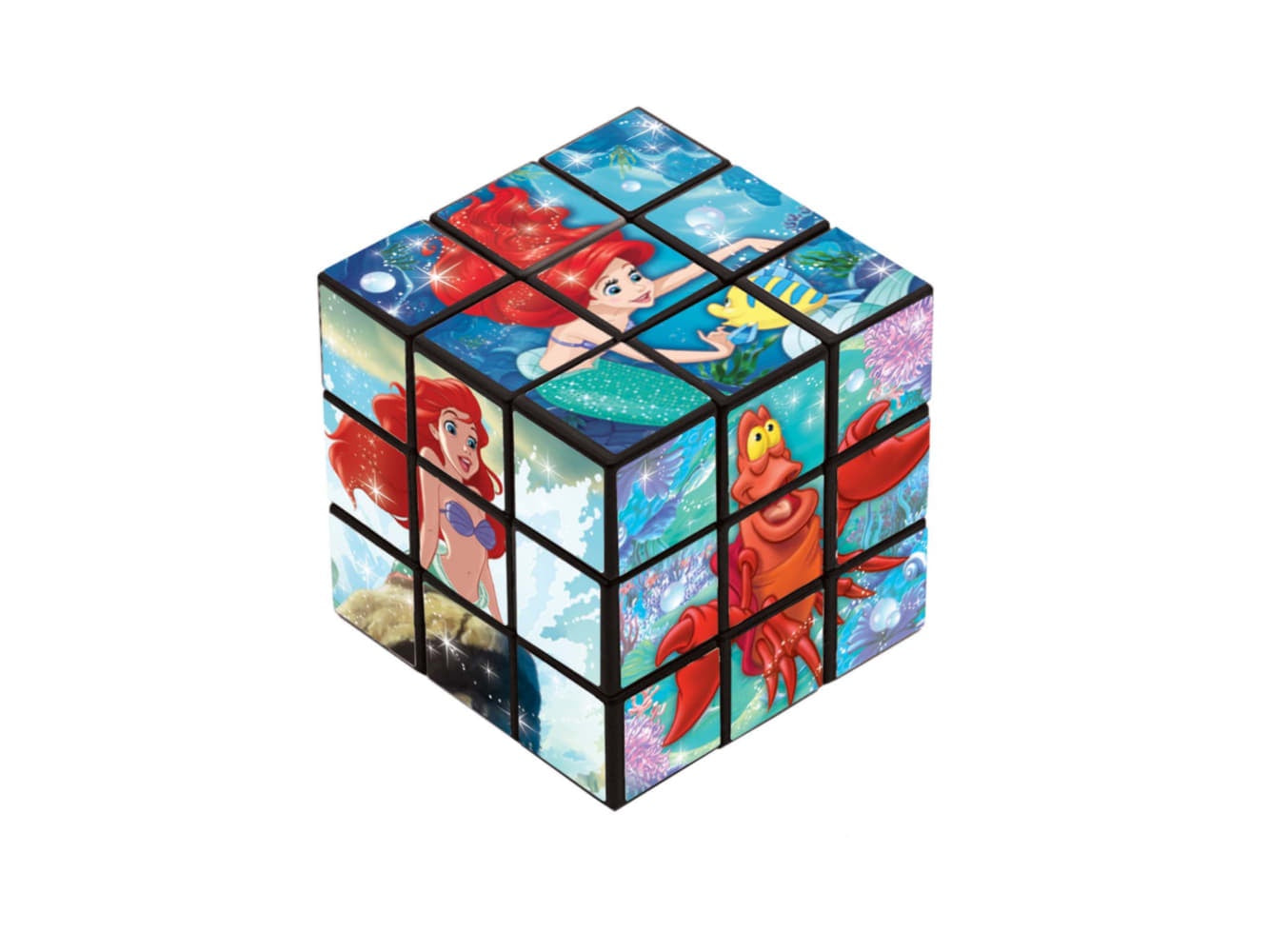 Disney Ariel Puzzle Cube Favor, 1 1/8"H X 1 1/8"W X 1 1/8"D