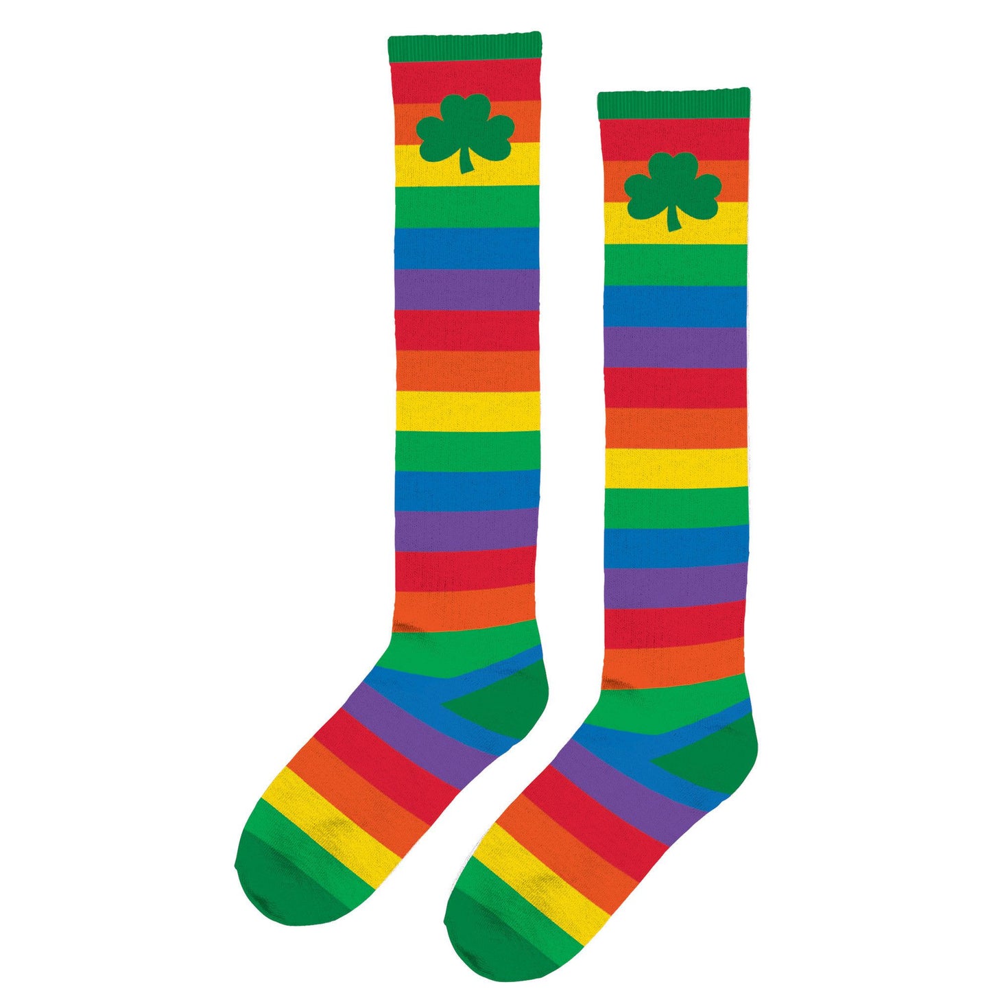 St. Patrick'S Day Rainbow Knee Socks