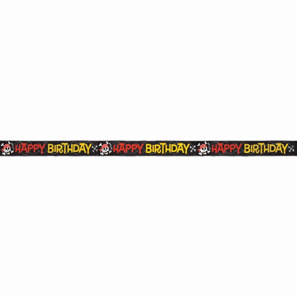 Foil Pirate Fun Banner, 12 Ft