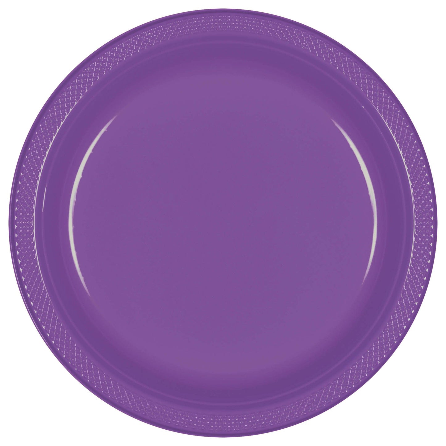 7In Plastic Plates - Purple