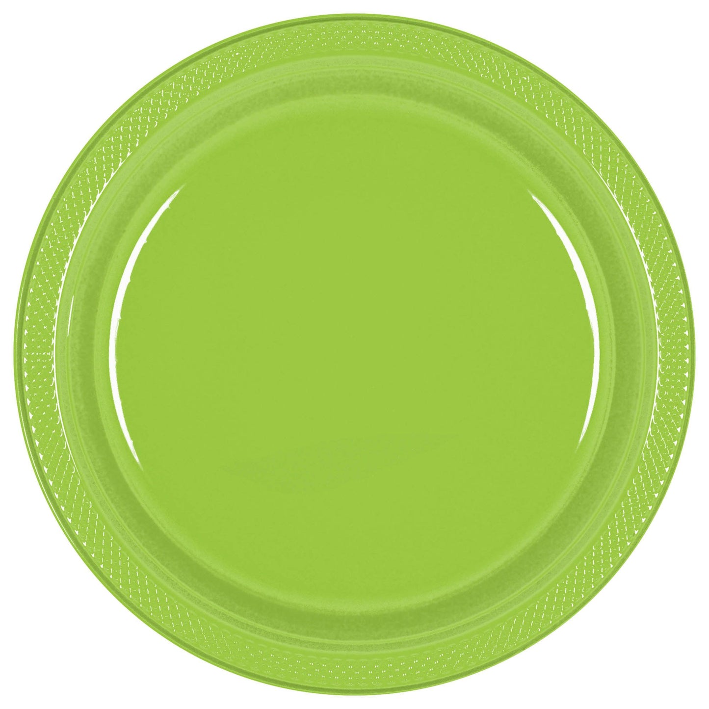 7In Plastic Plates-Kiwi