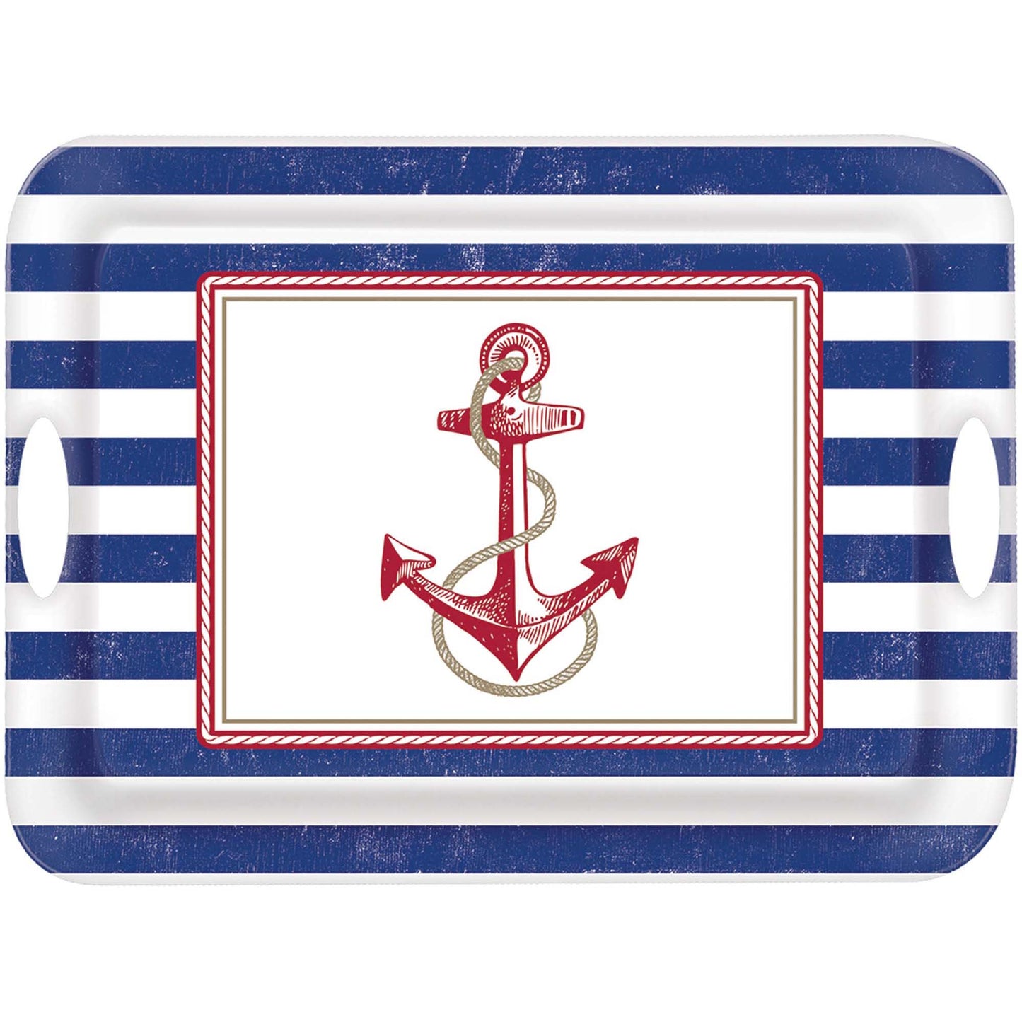Anchors Aweigh Melamine Handle Tray