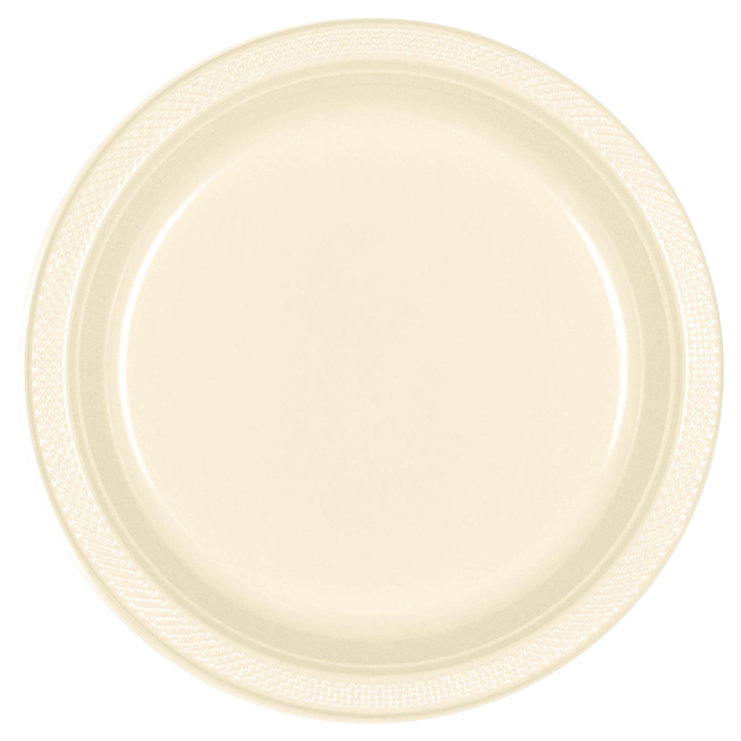 10In Plastic Plates- Vanilla Cream