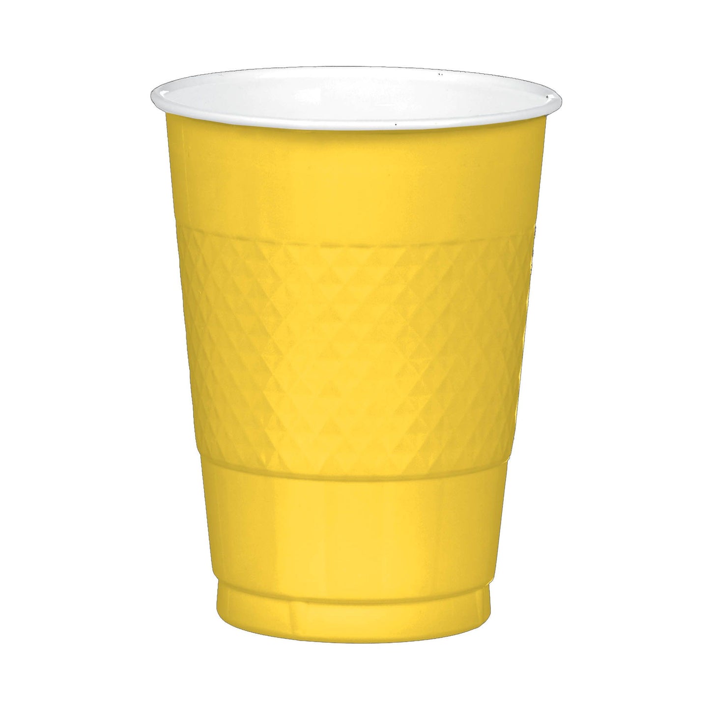 16 Oz Plastic Cups - Yellow Sunshine
