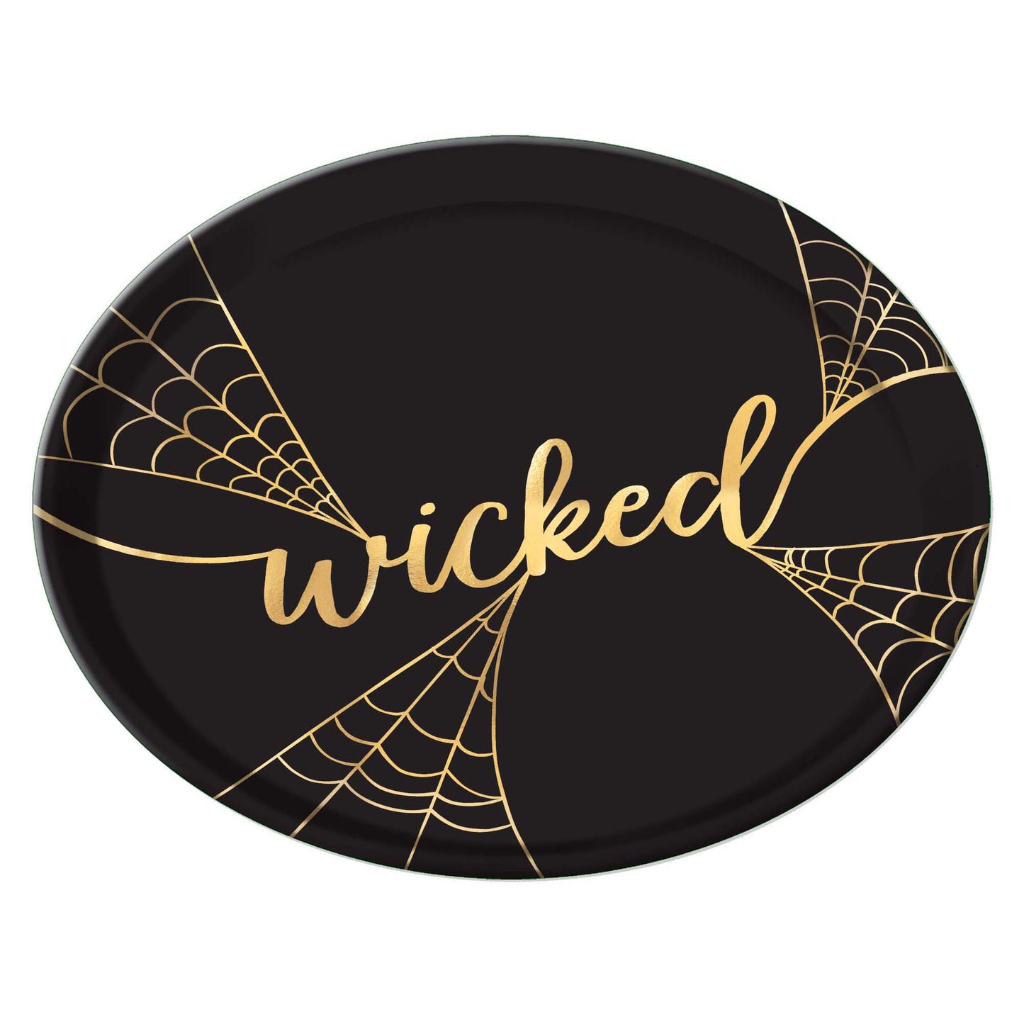 Wicked Black/Gold Platter