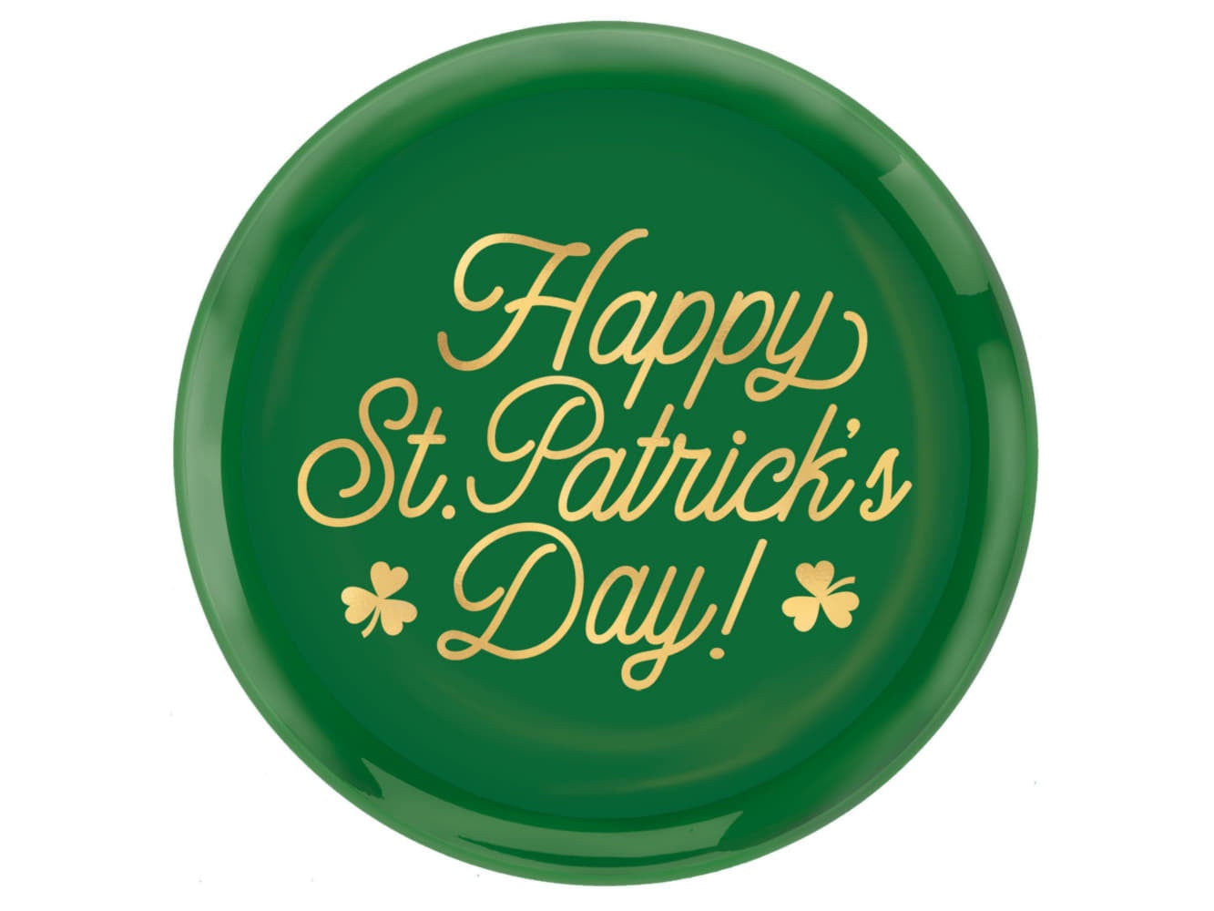 14In St. Patrick'S Day Round Coupe Platter