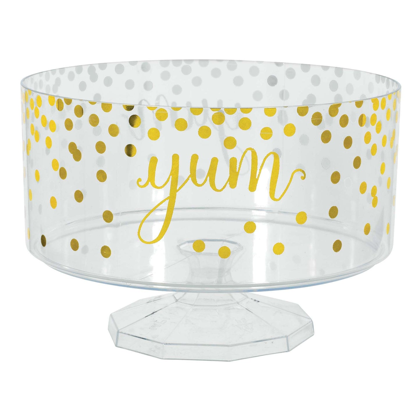 Yum Gold Dot Trifle Container