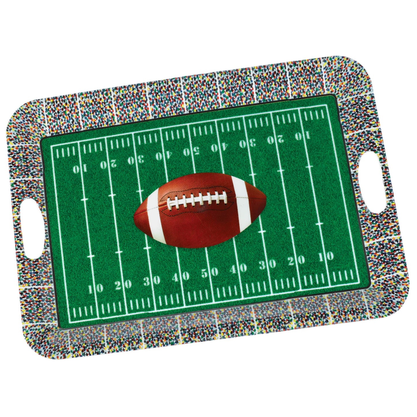 Football Large Plastic Serving Tray