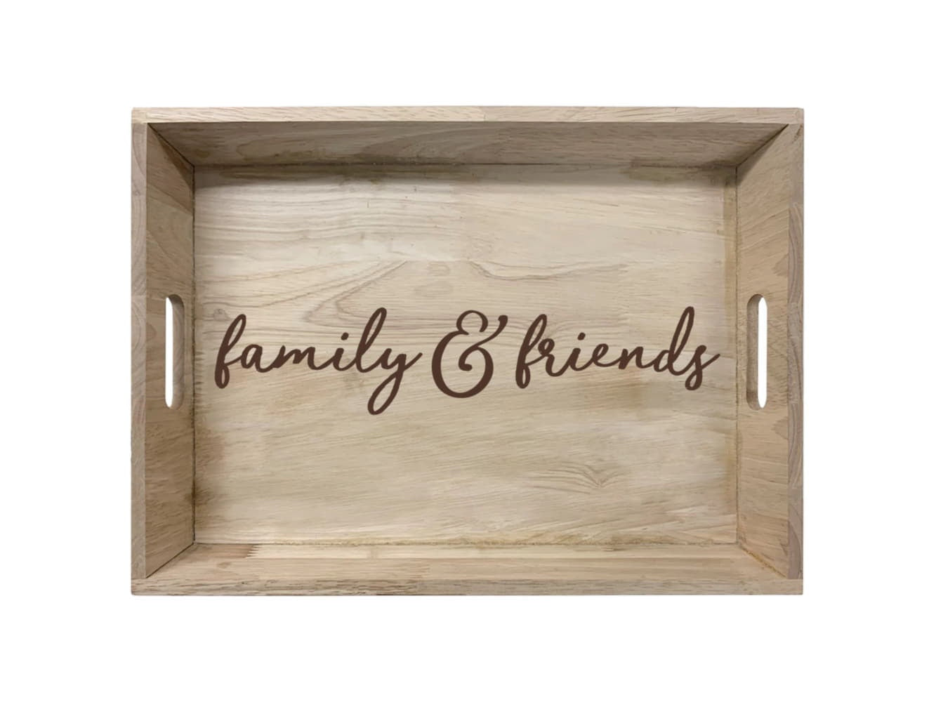 Friends & Family Wooden Tray, 11" X 16"