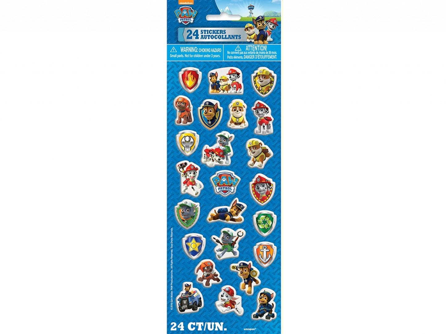 Paw Patrol Puffy Stickers