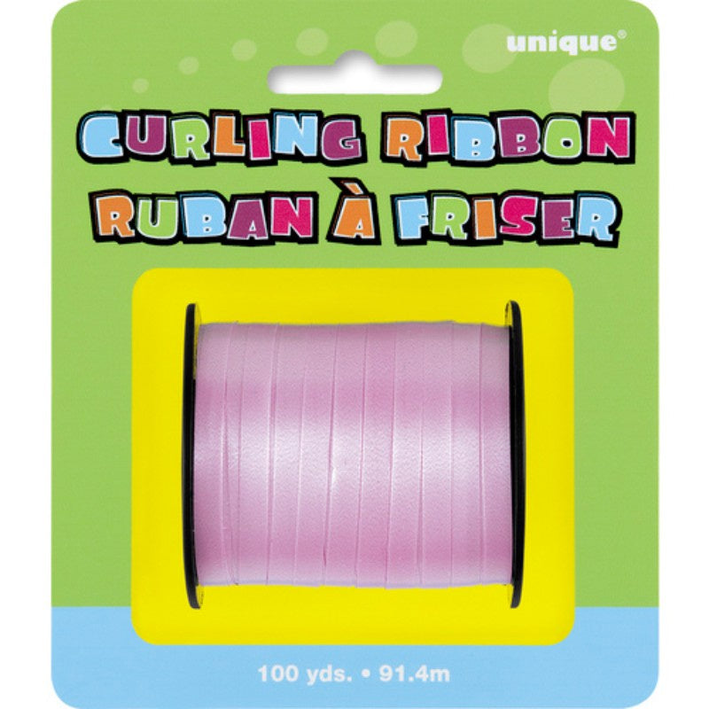 100YRDS CURLING RIBBON-PASTEL PINK