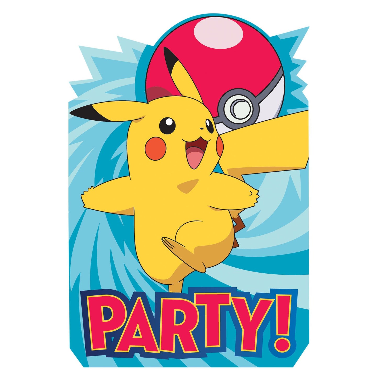 Pikachu & Friends Postcard Invitations